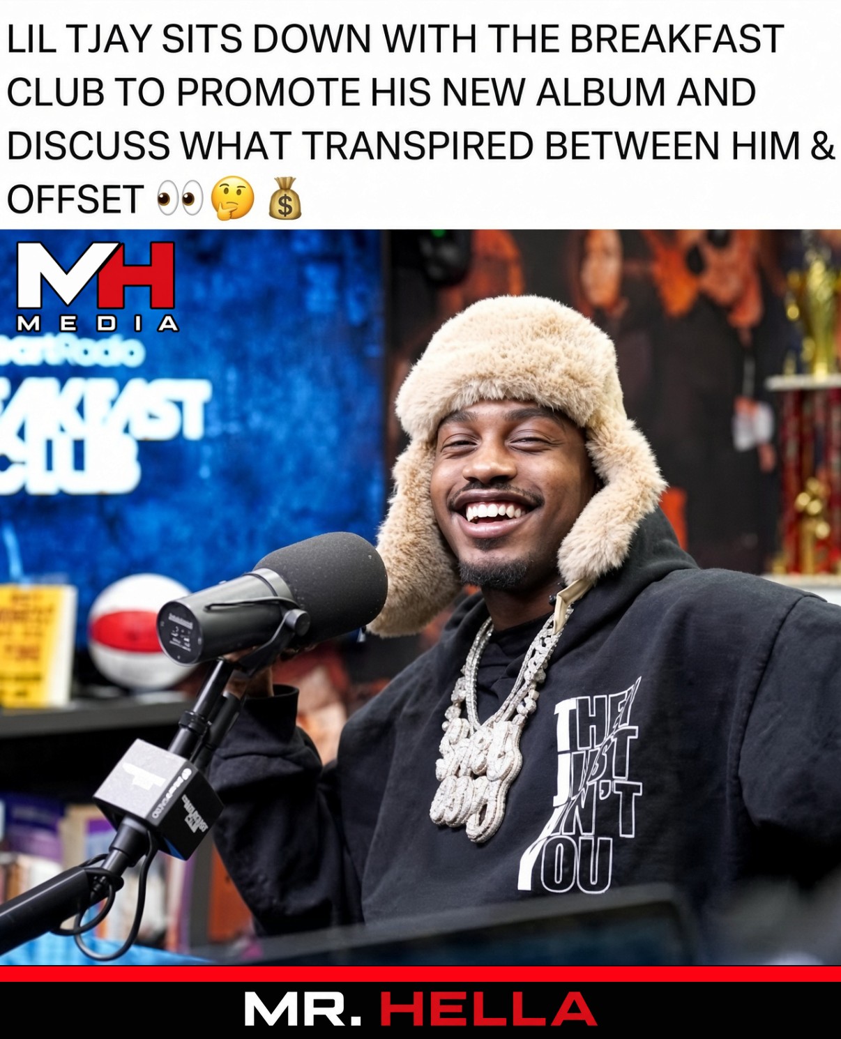 Lil Tjay Sits Down with The Breakfast Club to Promote His New Album and Discuss n Him and Offset