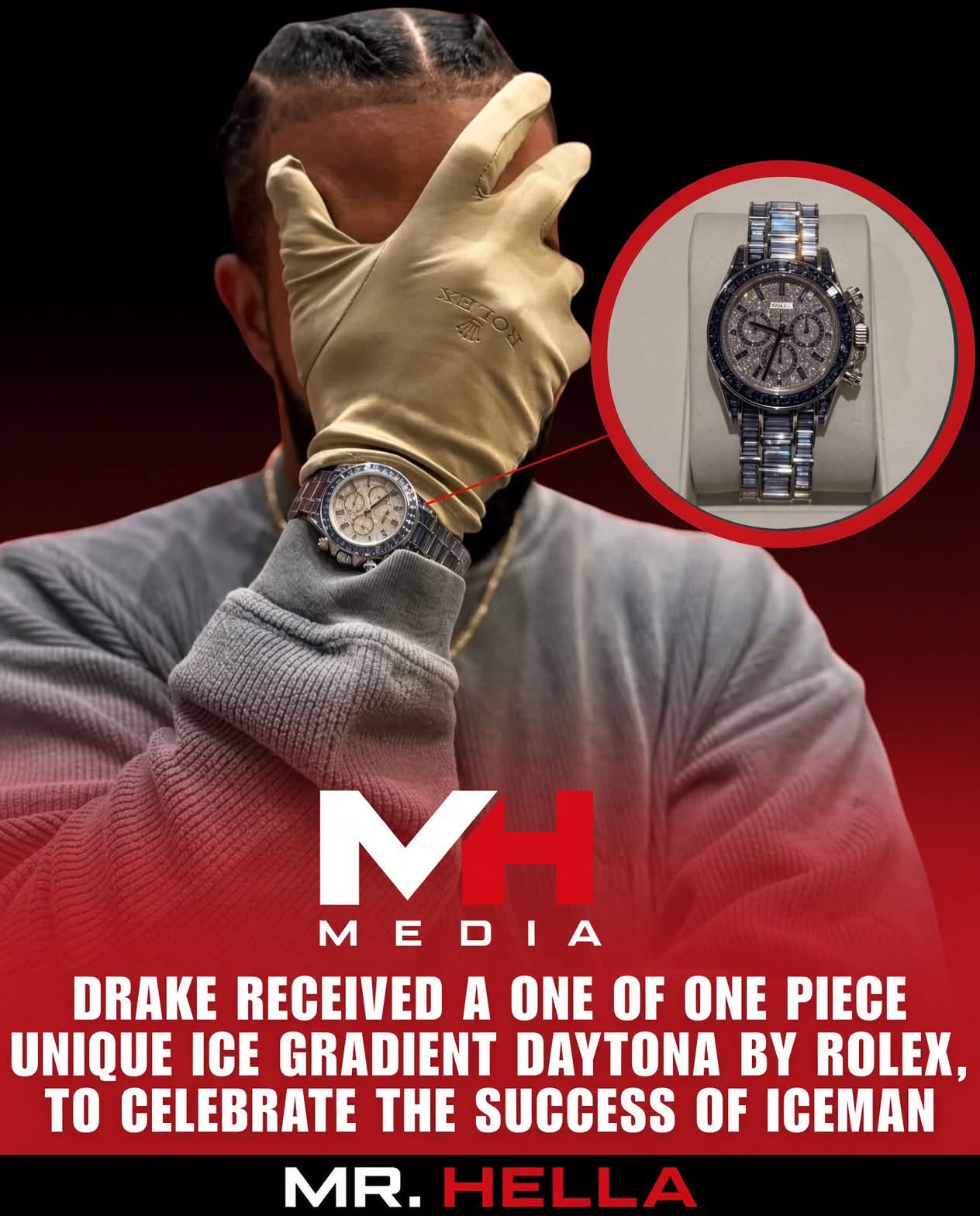 Drake posted a wrist in mid-August 2026 and called it the most important thing he has ever owned