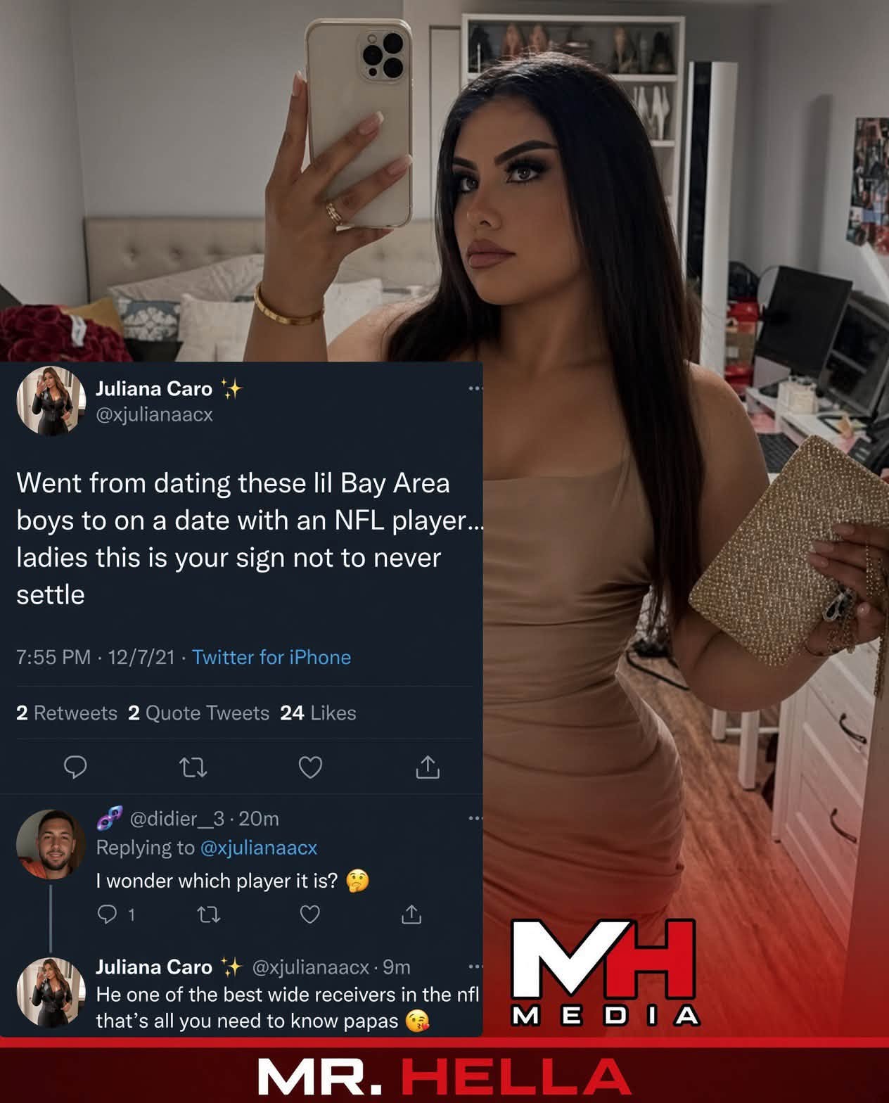 Woman’s 2021 Tweet About Dating ‘One of the Best Wide Receivers in the NFL’ Resurfaces After Daejon Love Arrest — image 2