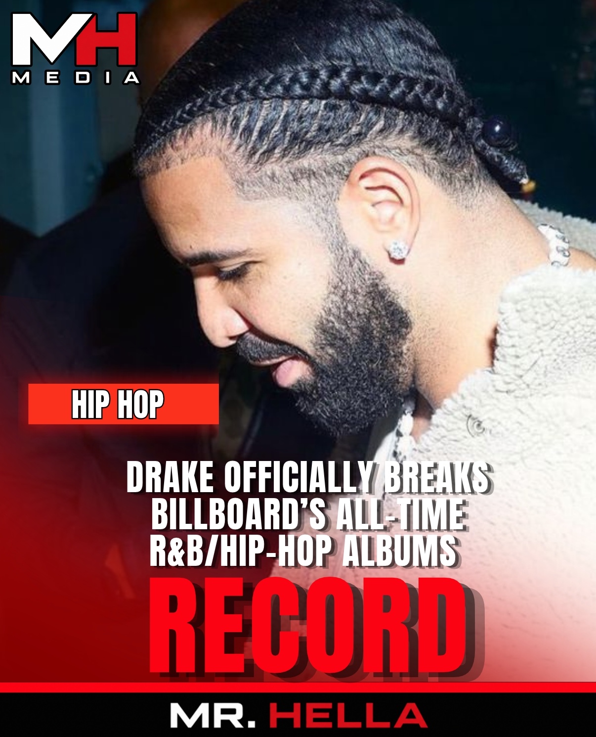 Drake Makes Billboard History, Breaking All-Time Record for Most No. 1 R&B/Hip-Hop Albums