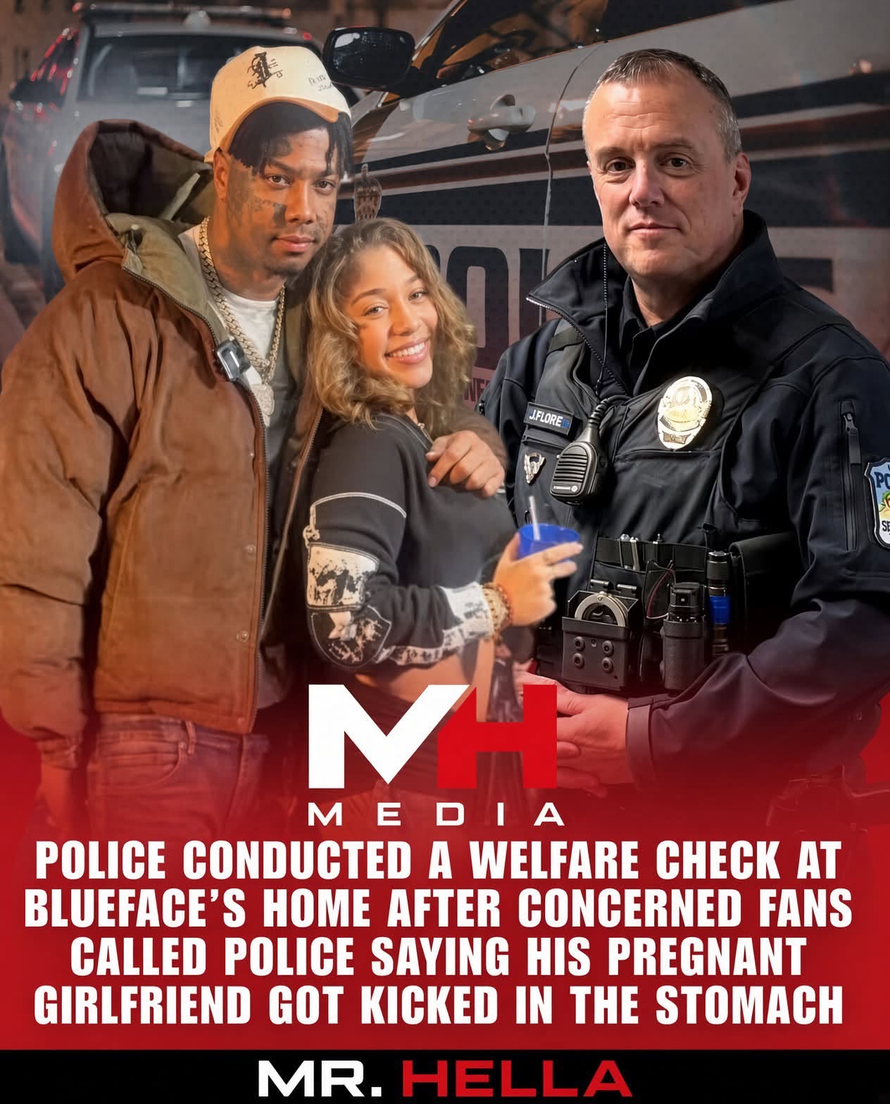 Police showed up at Blueface’s Santa Clarita house after a Kick pool stream