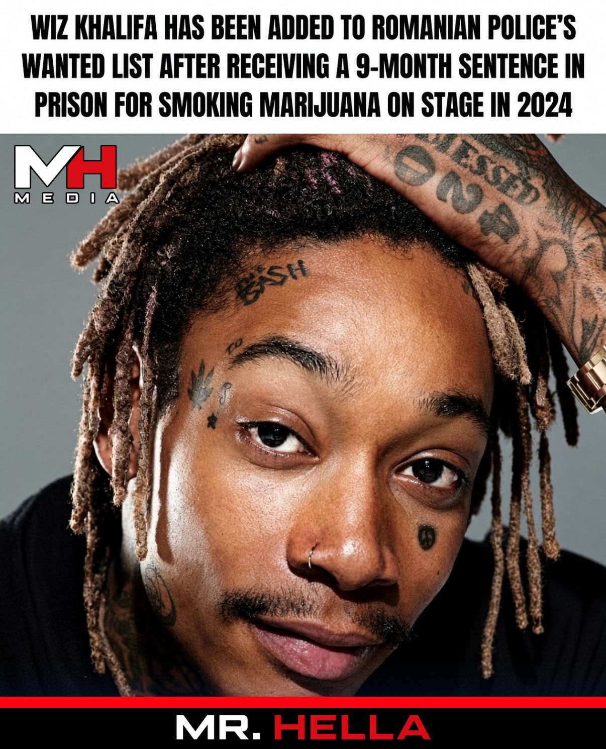Wiz Khalifa Has Been Added to Romanian Police’s Wanted List