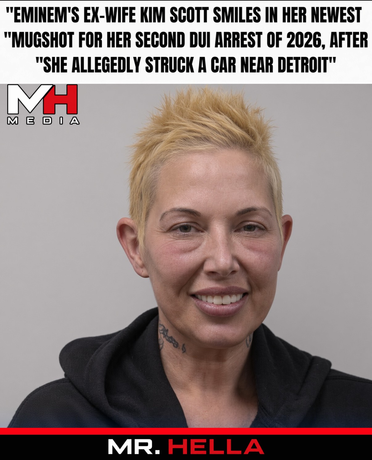 Eminem’s Ex-Wife Kim Scott Smiles in Her Newest Mugshot for Her Second DUI Arrest of 2026