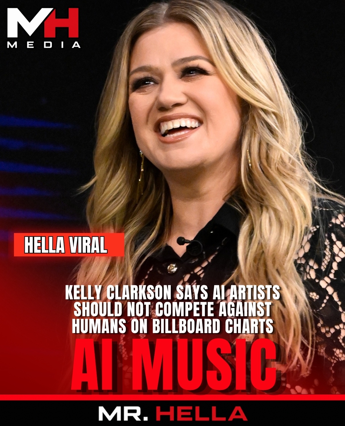 Kelly Clarkson Says AI Artists Should Have Separate Billboard Charts From Humans