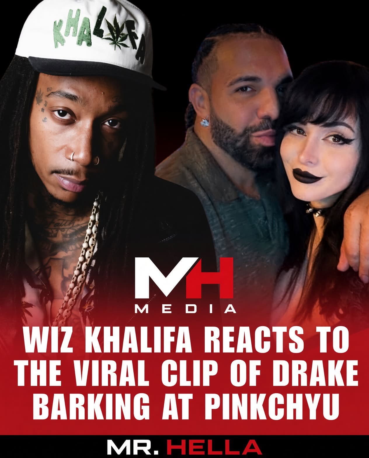 Wiz Khalifa Watched Drake Bark for Pinkchyu