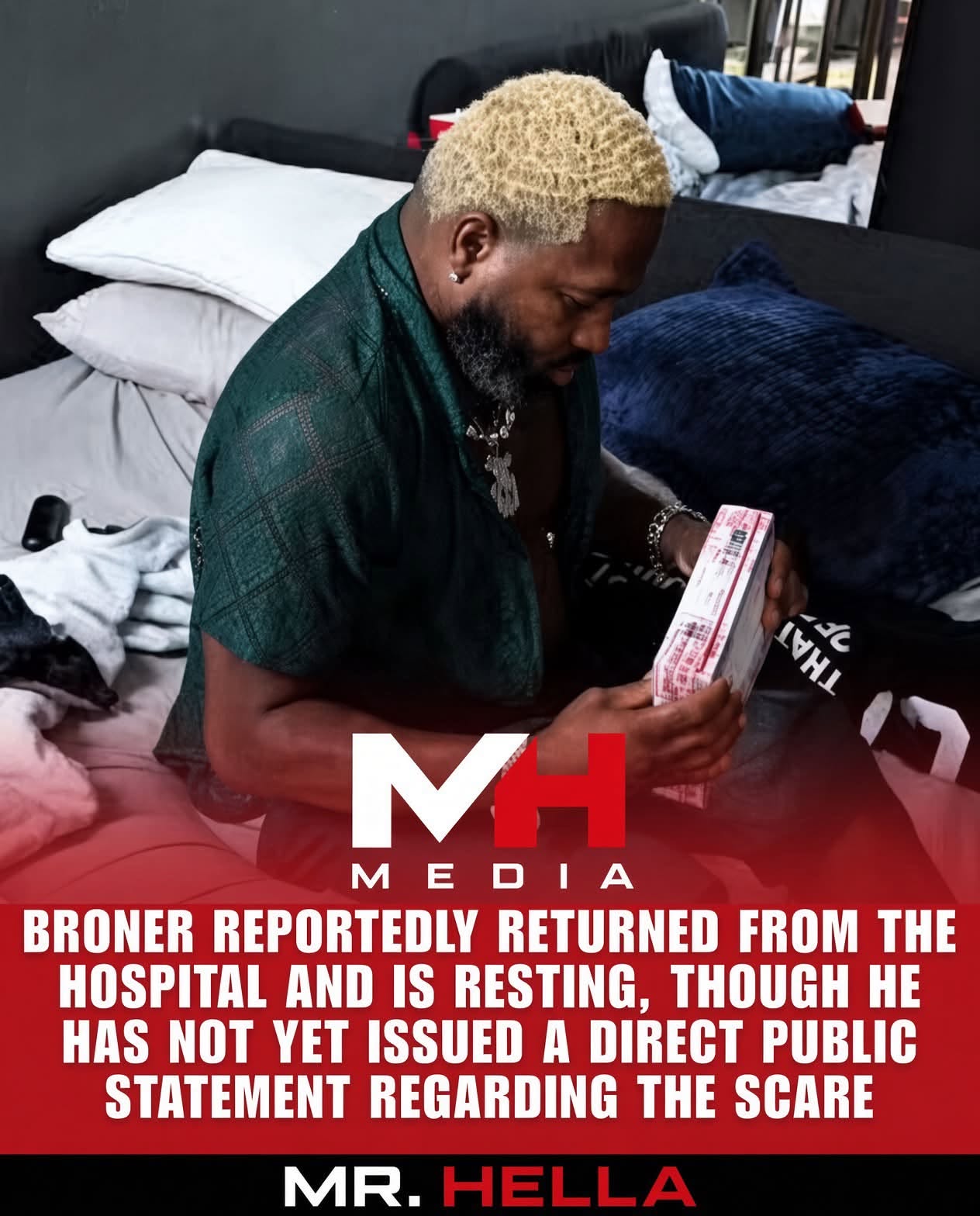 Adrien Broner returns back to the streaming warehouse after health scare