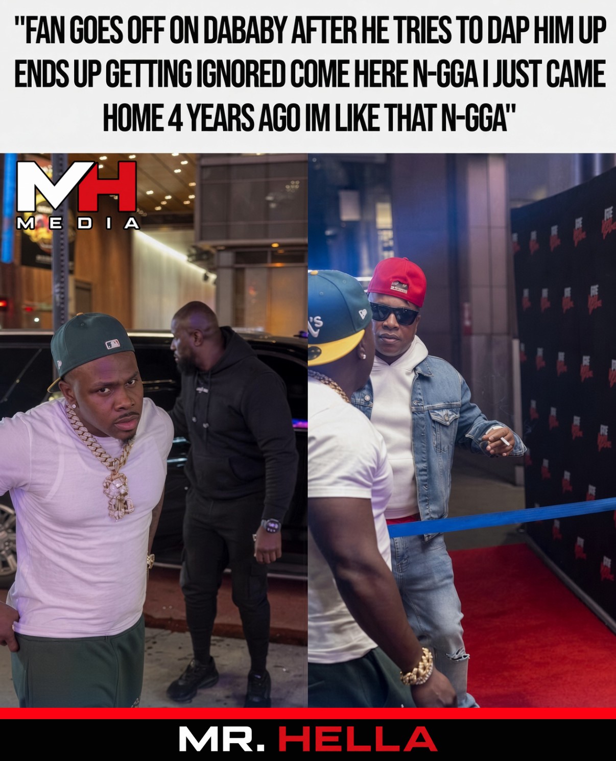Fan Goes Off on DaBaby After He Tries to Dap Him Up
