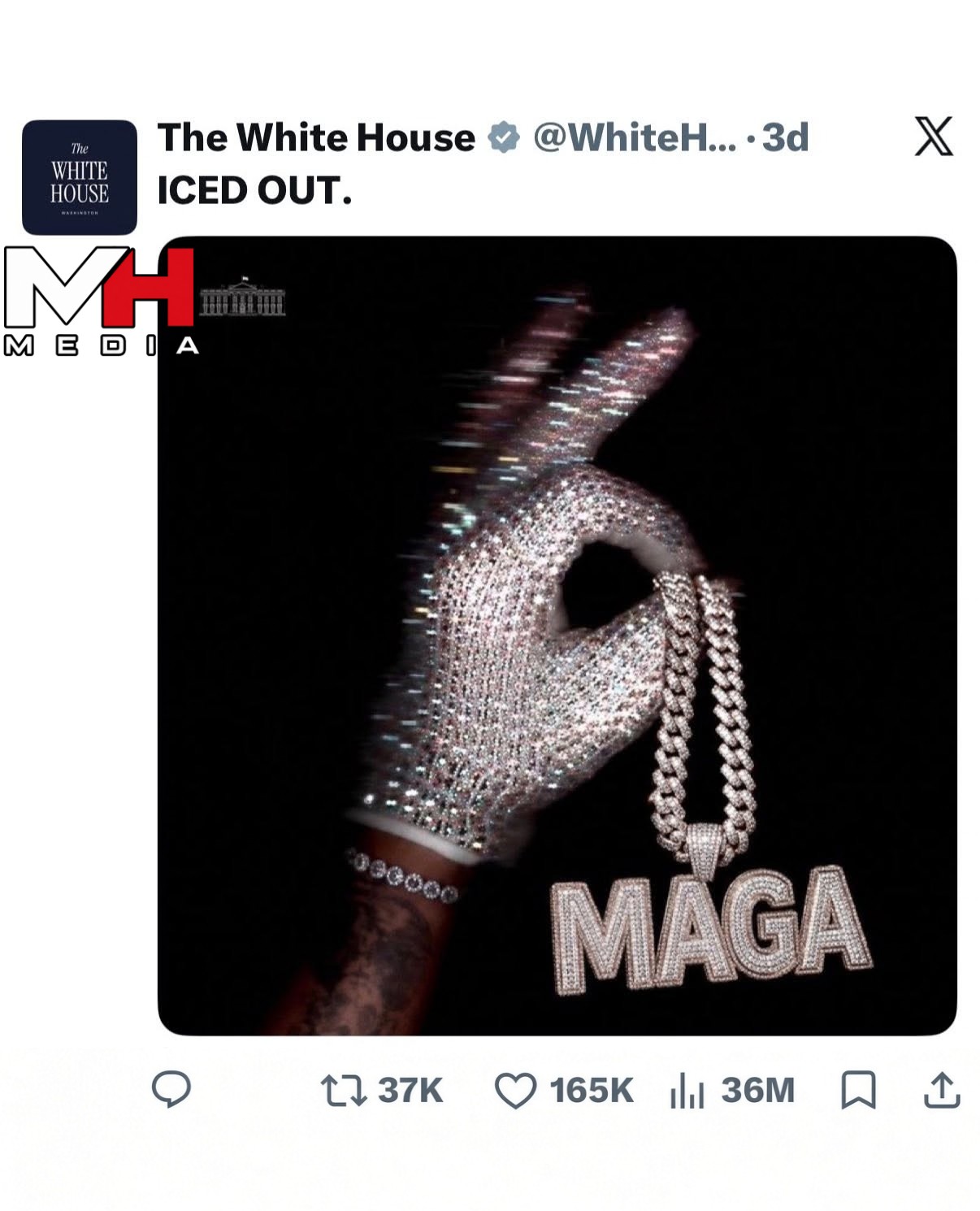The White House Official TikTok Account Goes Viral After Dropping a Drake ICEMAN Edit — image 2