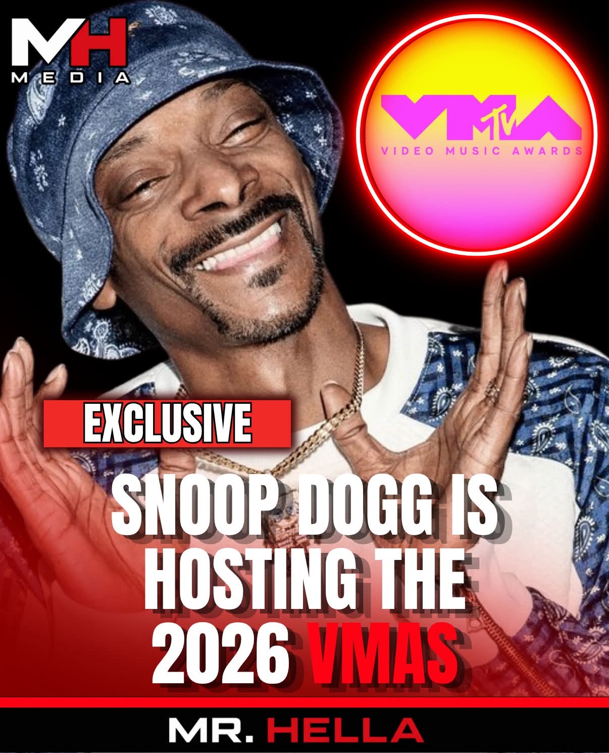 Snoop Dogg to Host 2026 MTV VMAs as Awards Show Returns to Los Angeles