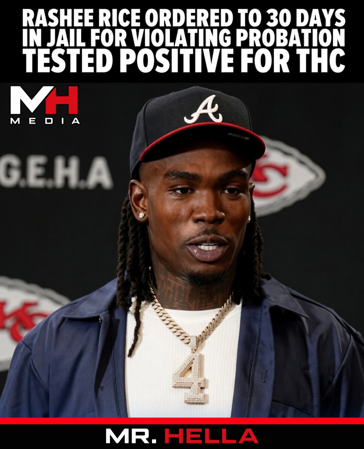 Rashee Rice Ordered to 30 Days in Jail for Violating Probation, Tested Positive for THC
