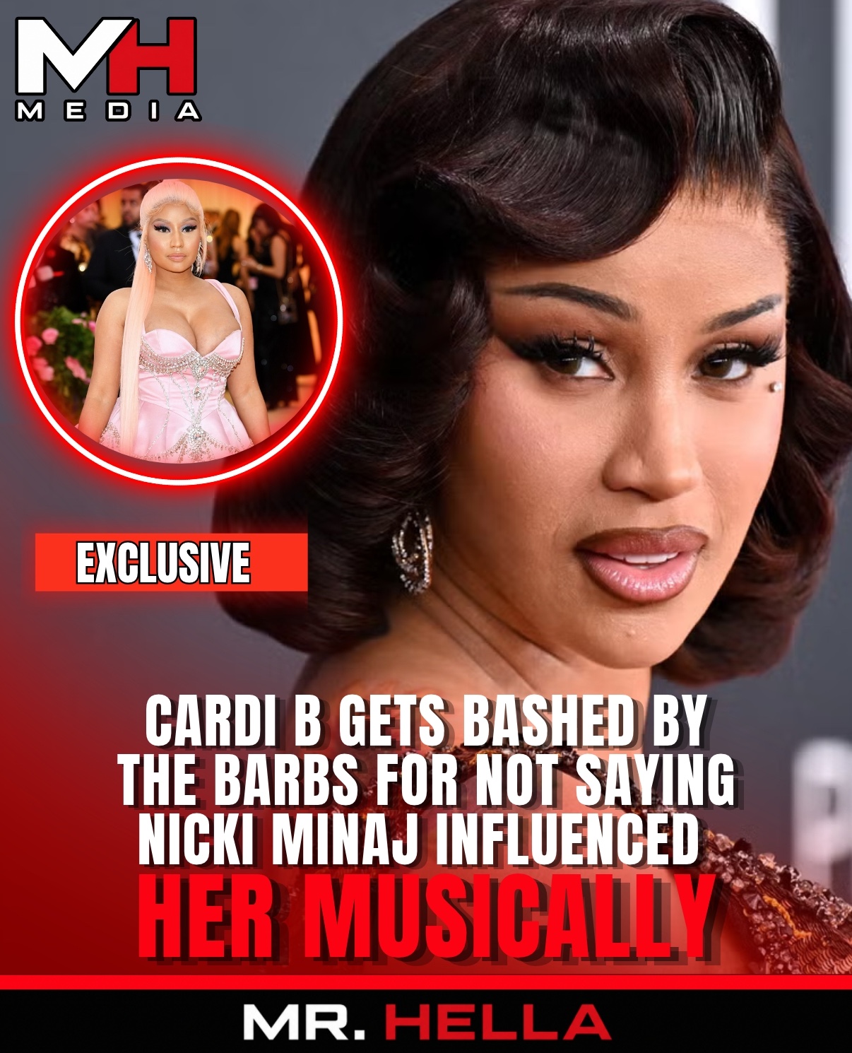 Cardi B Explains Why Nicki Minaj Isn’t One of Her Biggest Influences